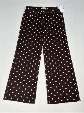 Grunge / Retro Polka Dot Jeans Size 9/29 - Wide leg